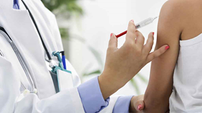 patient receiving a vaccination